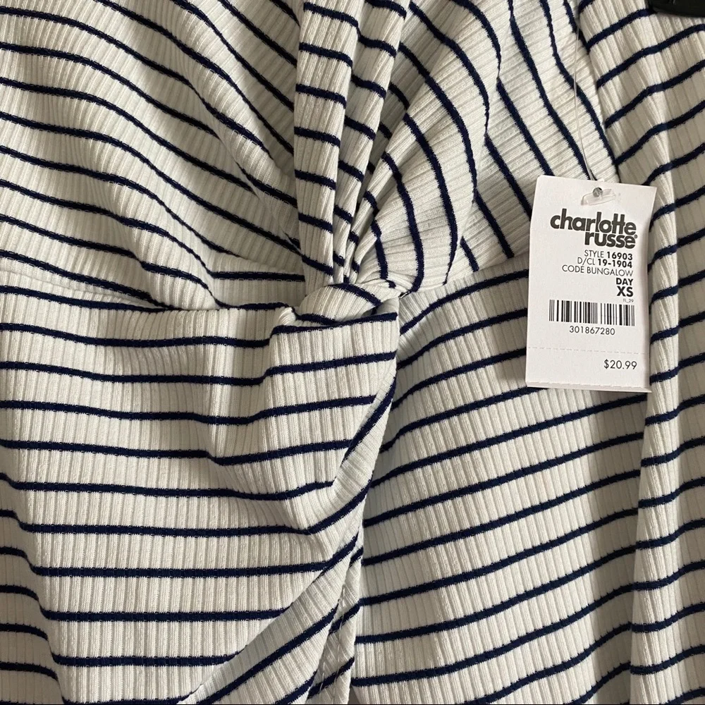 Charlotte Russe Asymmetrical Front Knot Skirt - Picture 3 of 5